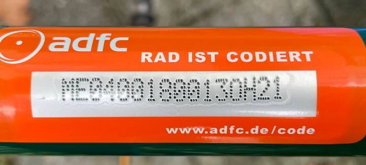 Fahrräder werden codiert