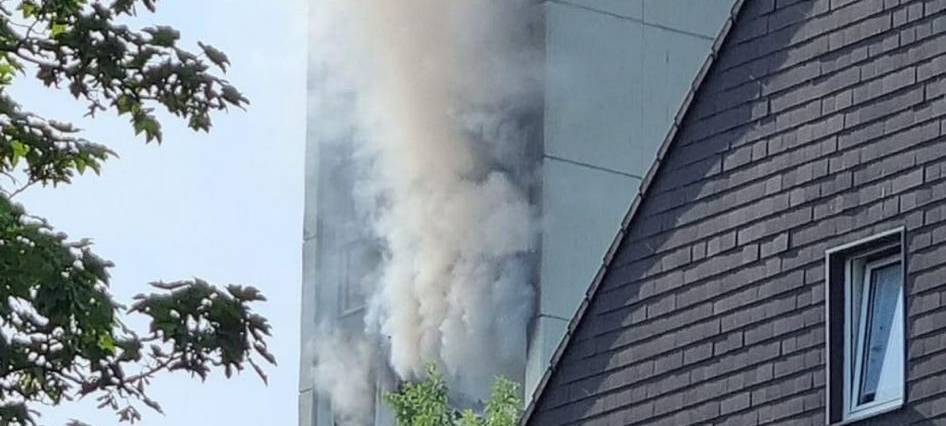 Feuer in Haaner Hochhaus