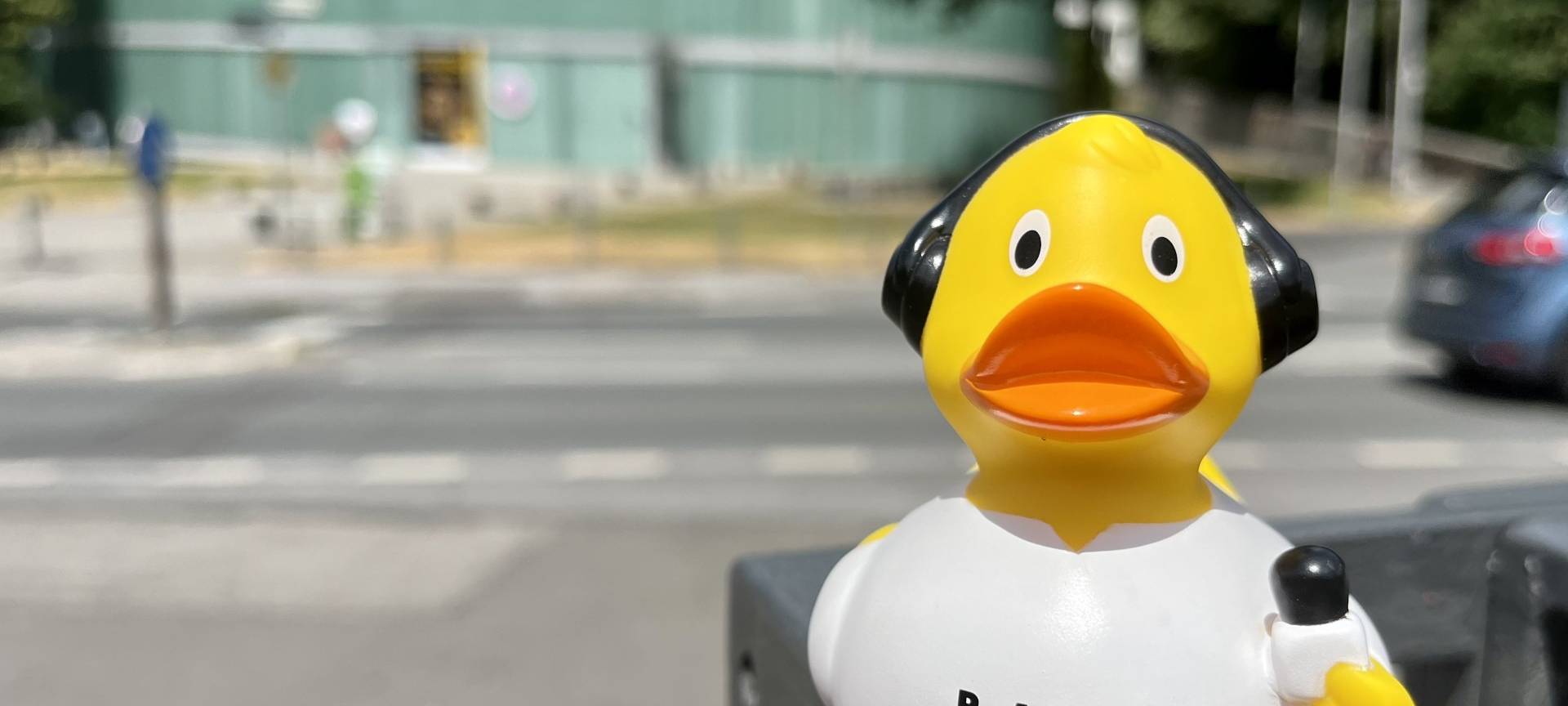 Die Radio Neandertal Reporter-Ente