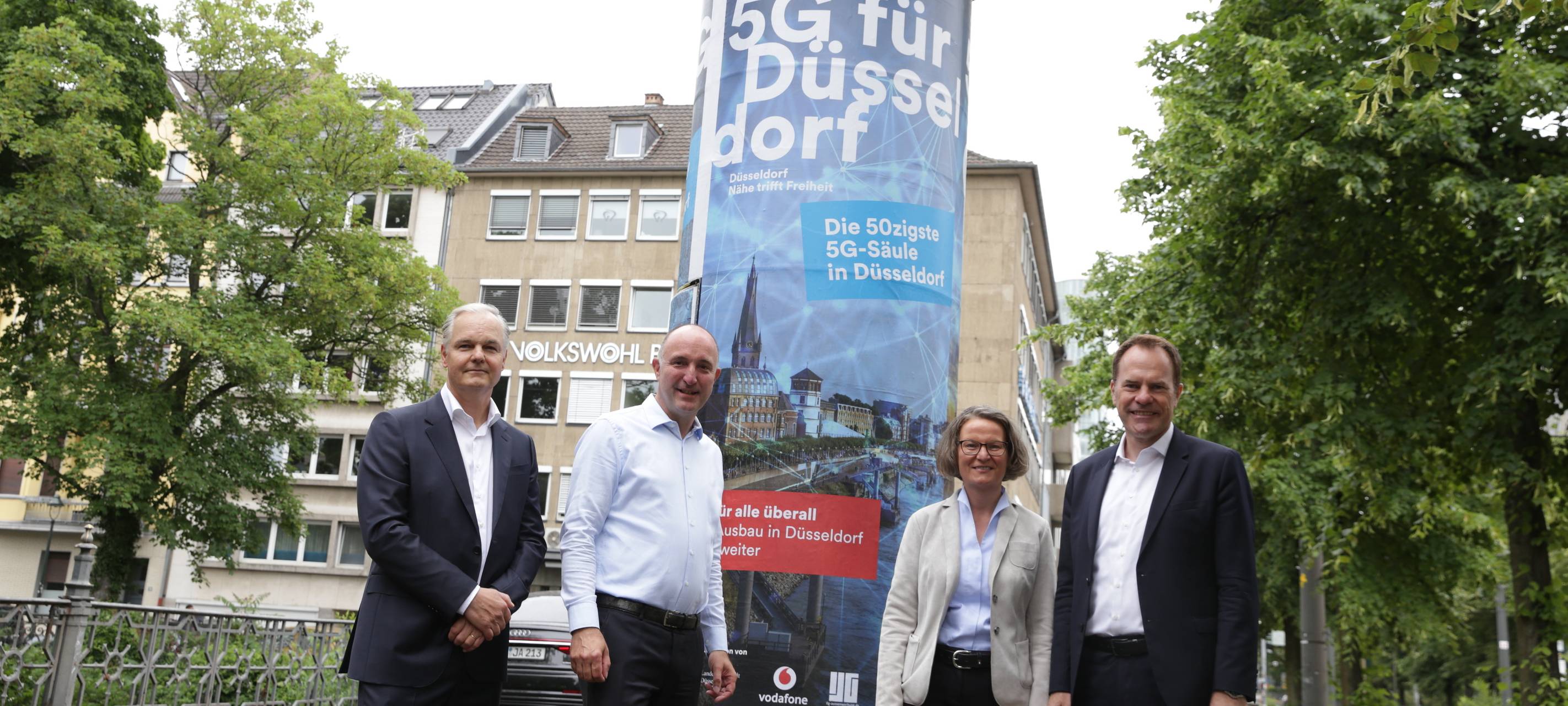 Schon 50 5G-Säulen in Düsseldorf
