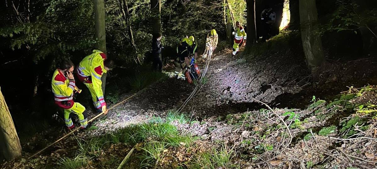 Mann aus Schlucht gerettet