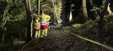 Mann aus Schlucht gerettet