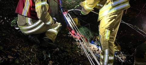 Mann aus Schlucht gerettet