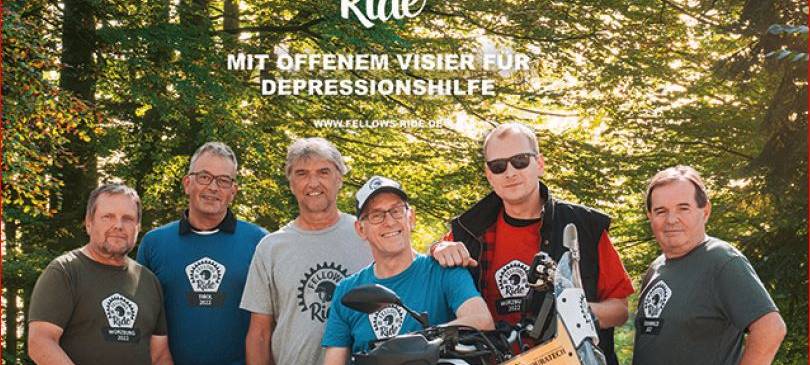 Motorrad-Demo für mentale Gesundheit