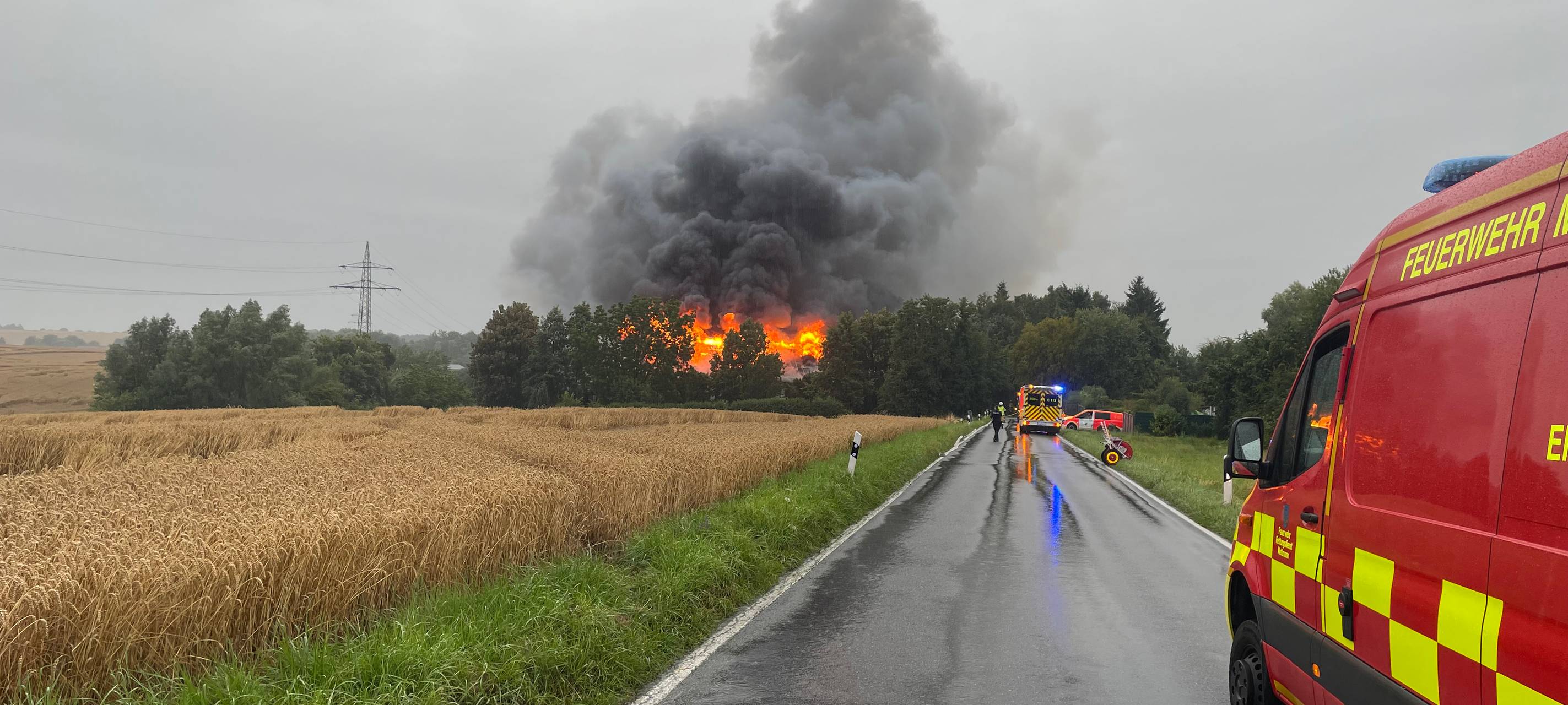 Brandexperten vor Ort