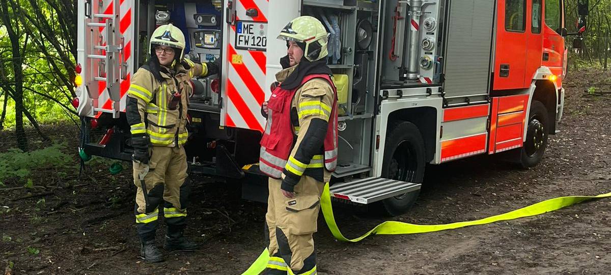 Großübung in Hilden