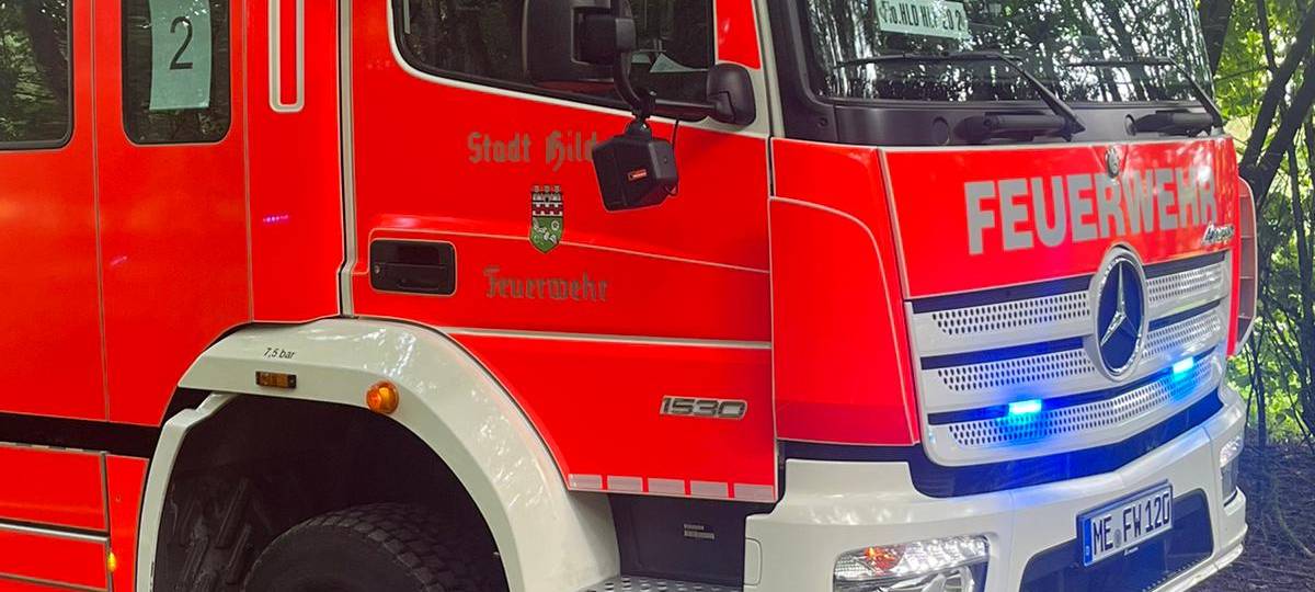 Großübung in Hilden