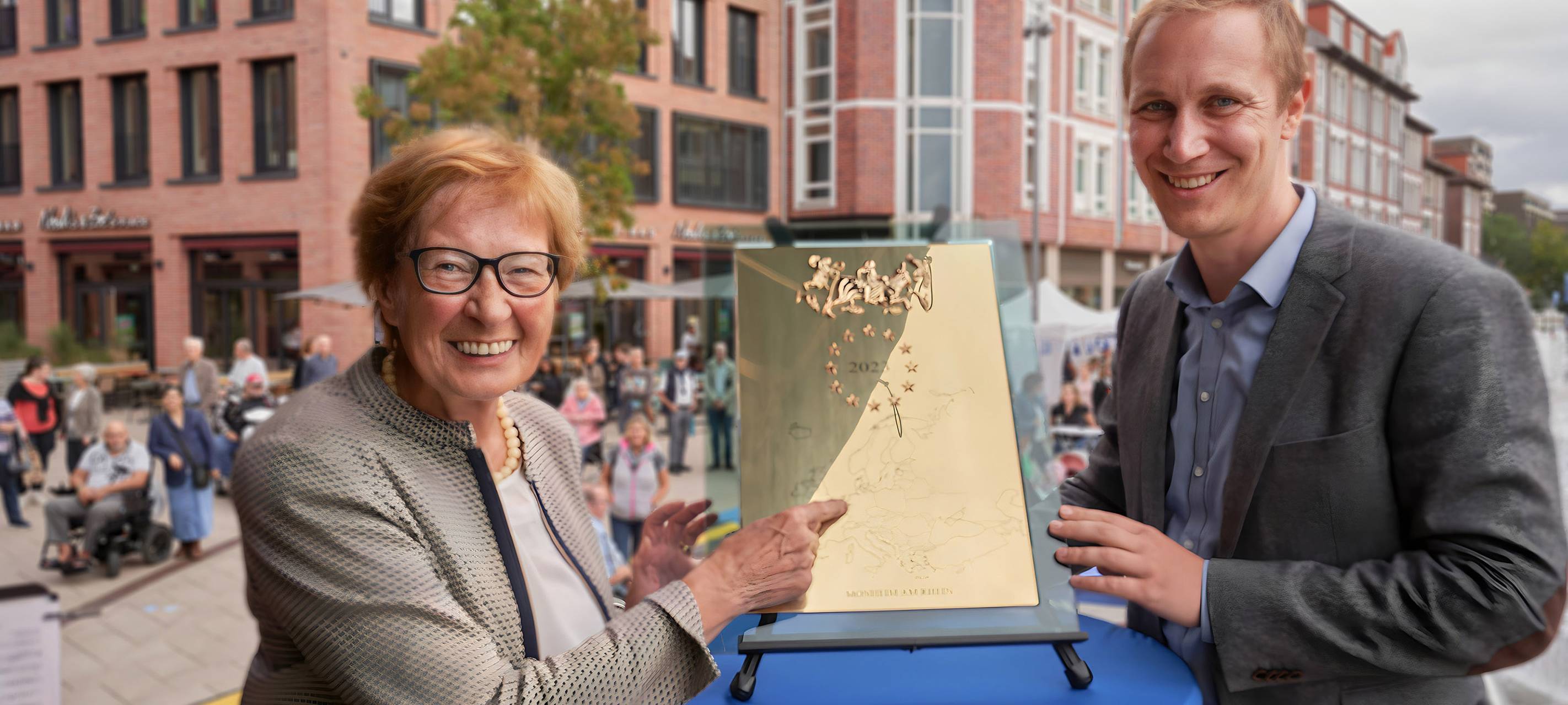 Europäische Ehrenplakette für Monheim