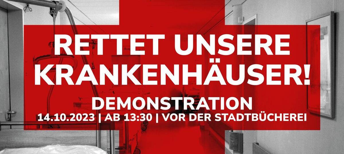 Haan demonstriert für Krankenhaus-Erhalt