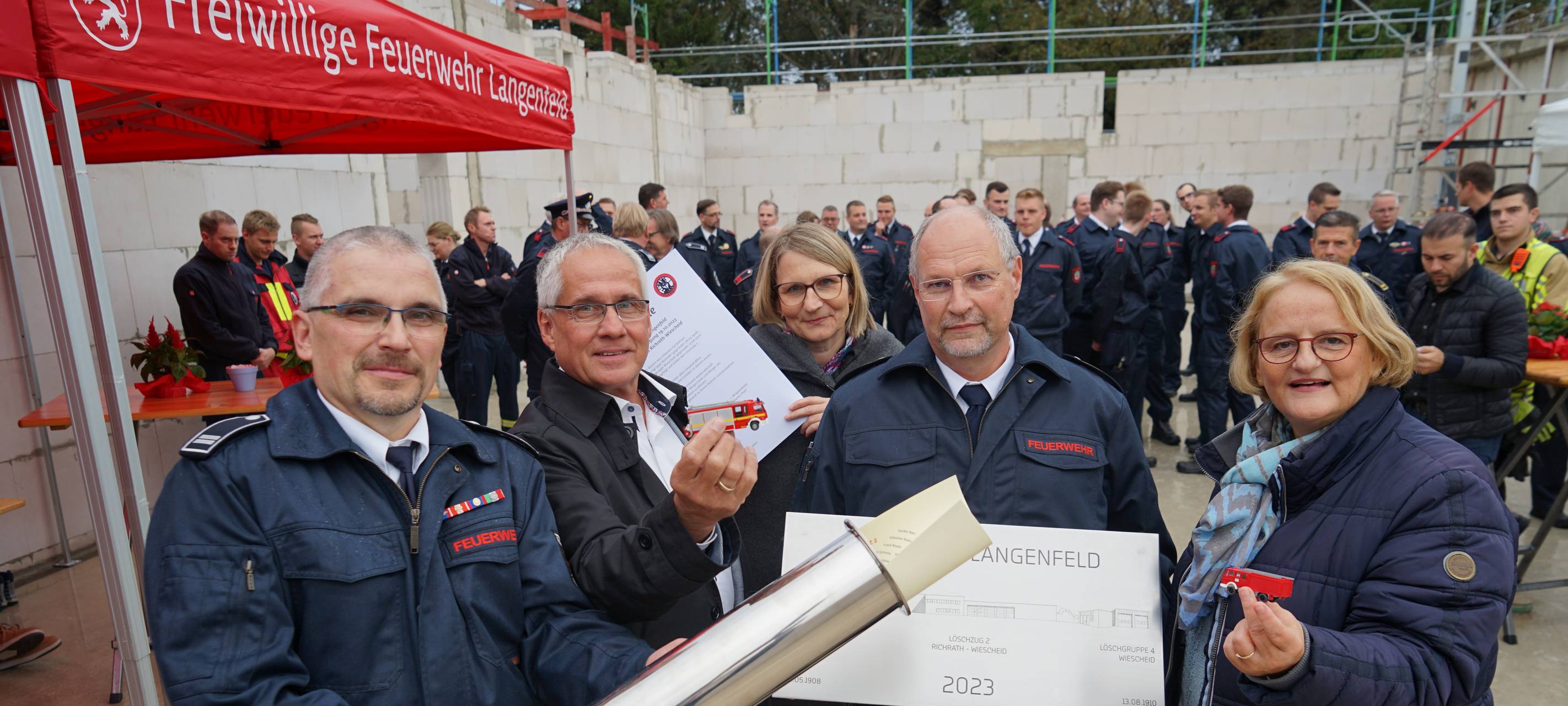 Baustart für neues Langenfelder Feuerwehrhaus