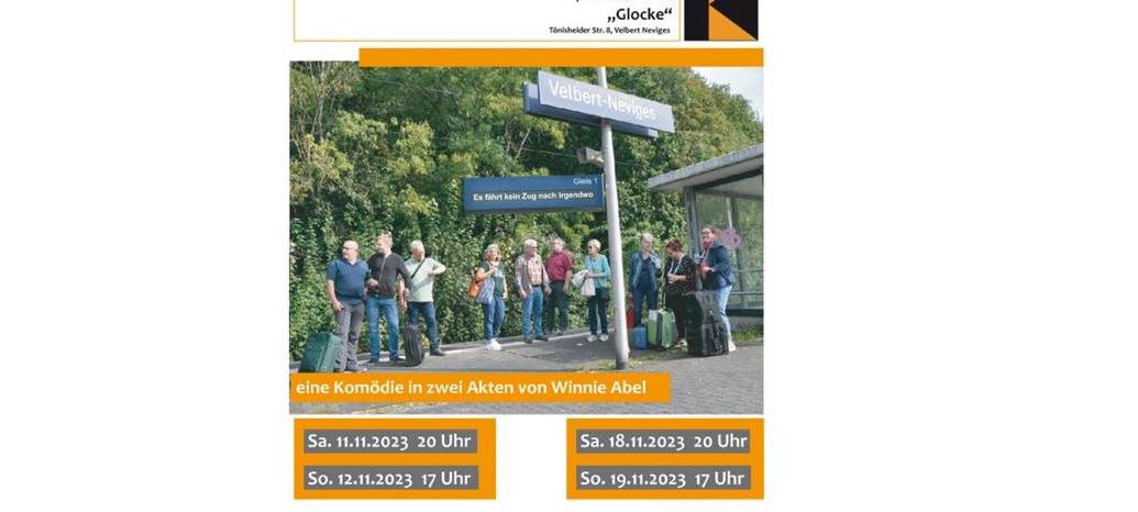 11.11. - 19.11.2023 Theaterstück "Es fährt kein Zug nach irgendwo"