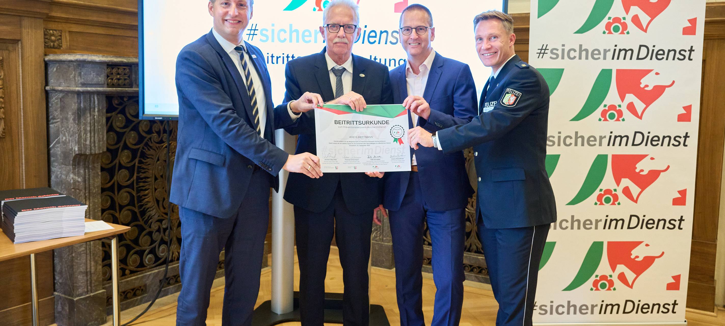 Kreis Mettmann Teil von "Sicher im Dienst"