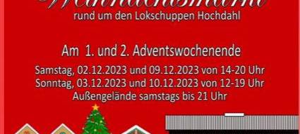 1. + 2. Adventswochenende im Lokschuppen in Hochdahl
