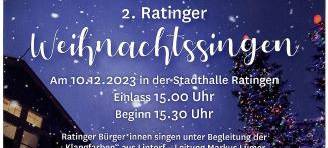 10.12.2023 - 2. Ratinger Weihnachtssingen in der Stadthalle