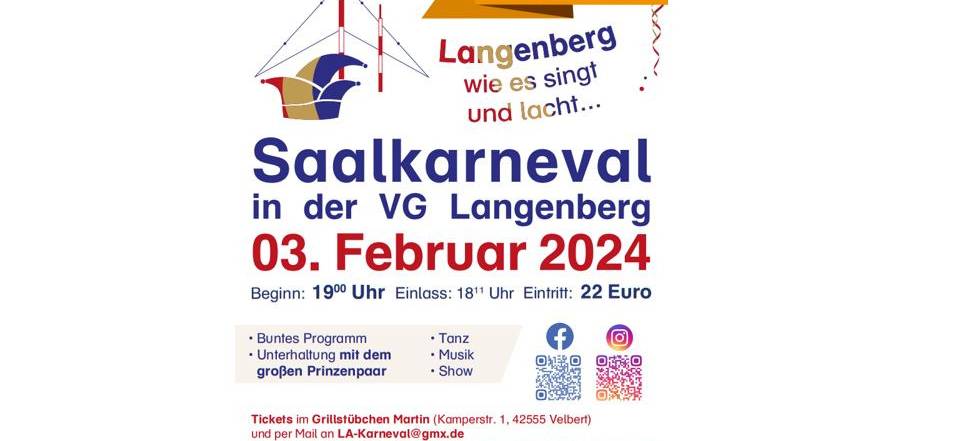 03.02.2024 Saalkarneval in der VG Langenberg