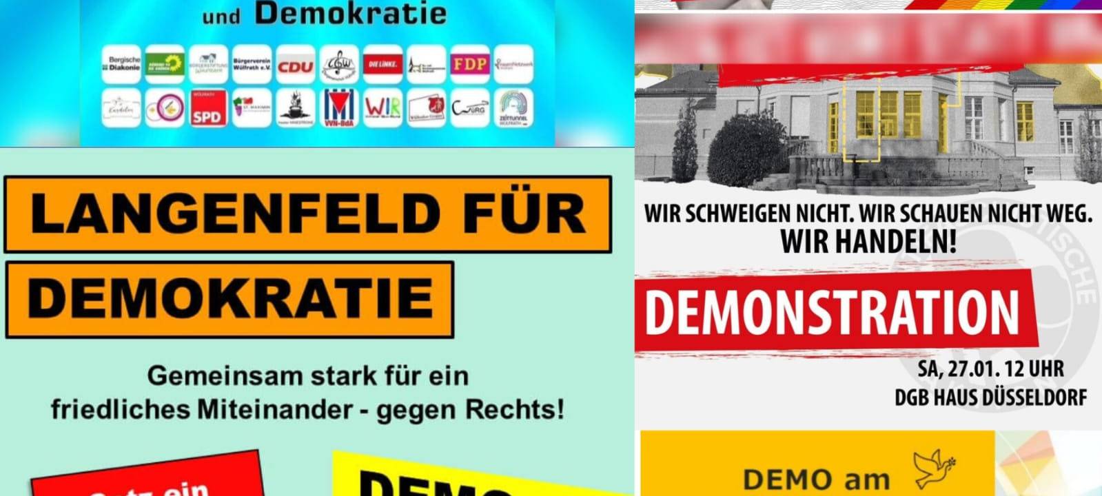Demos gegen Rechtsextremismus