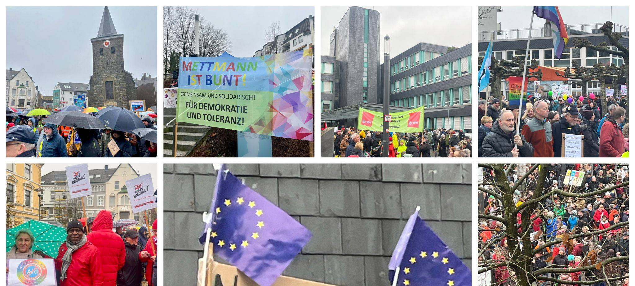 Demos gegen Rechts im Kreis Mettmann
