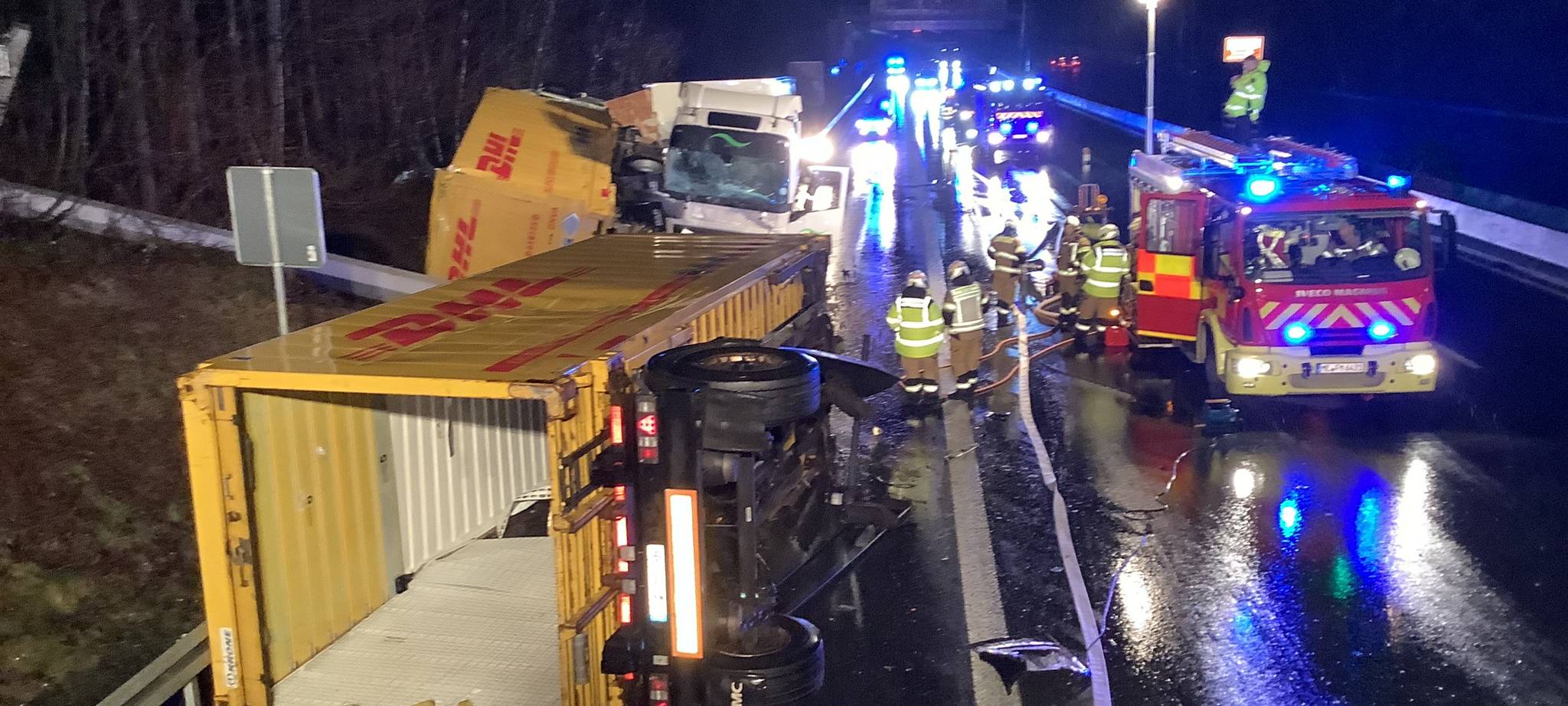 LKW-Unfall auf der A3 bei Ratingen