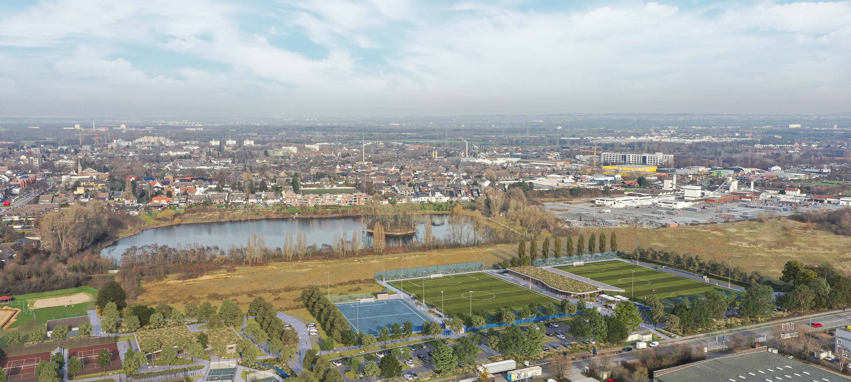 Richtfest für neues Sportzentrum in Monheim