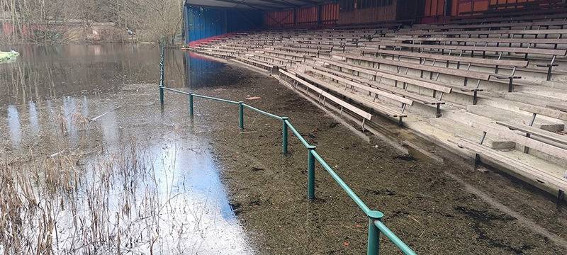 Ratingen: Naturbühne unter Wasser