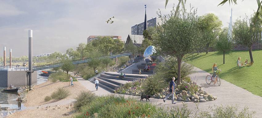 Monheim geht Umbau der Rheinpromenade an