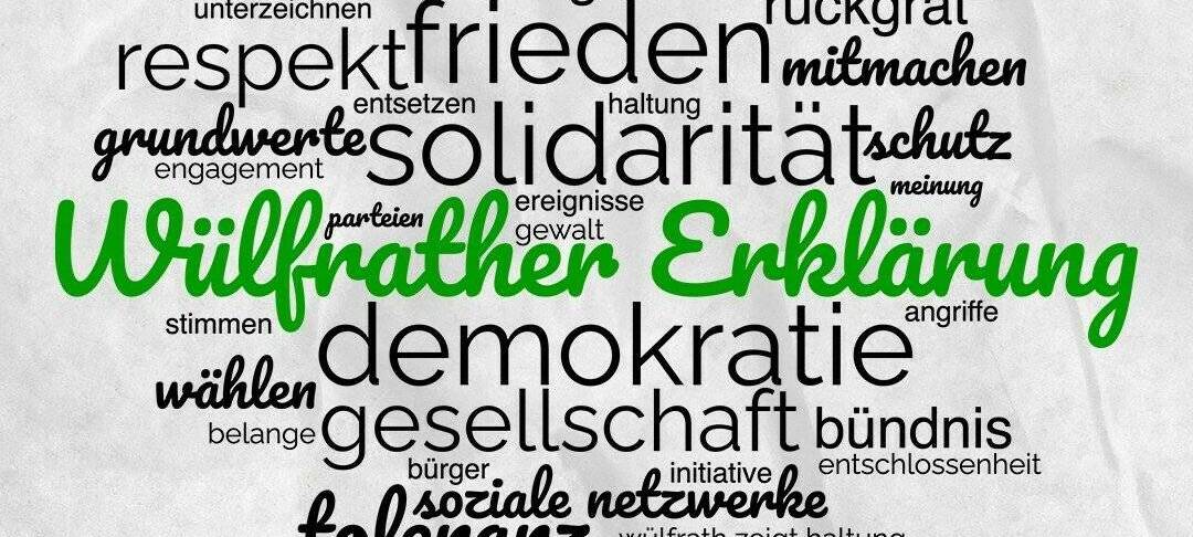 Wülfrather Erkärung kritisiert Gewalt gegen Politiker