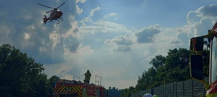 Unfall auf der A524