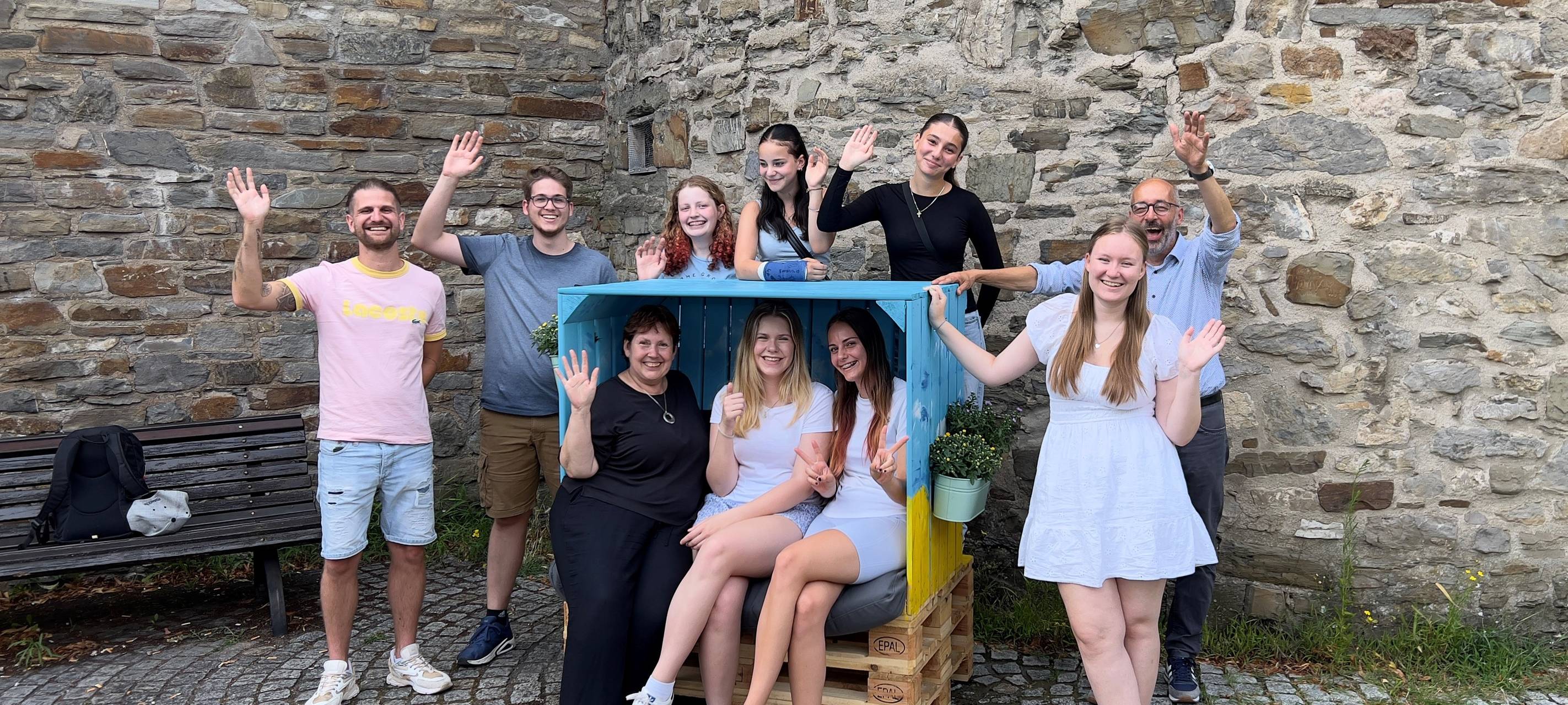 Bunte Strandkörbe in Ratingen