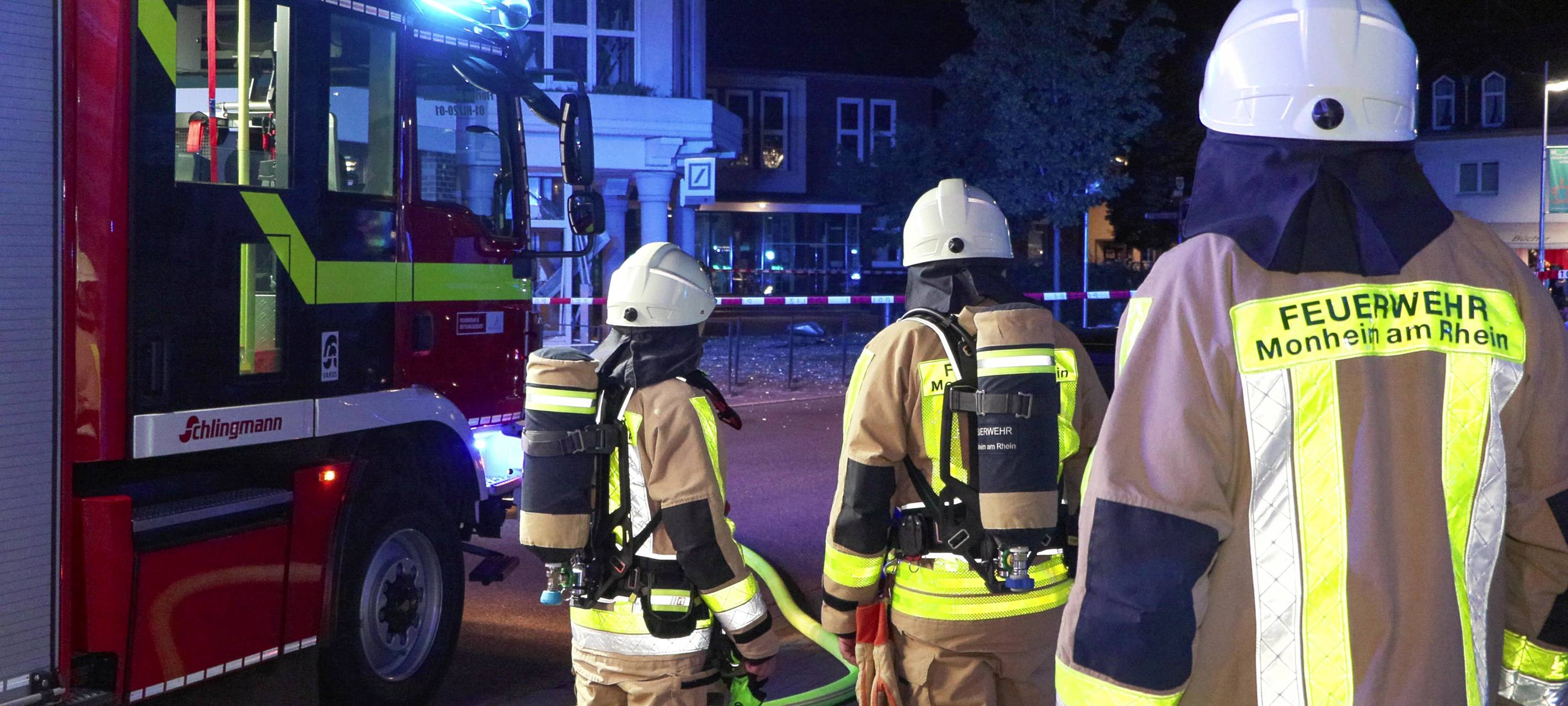 Monheimer Feuerwehr im Einsatz