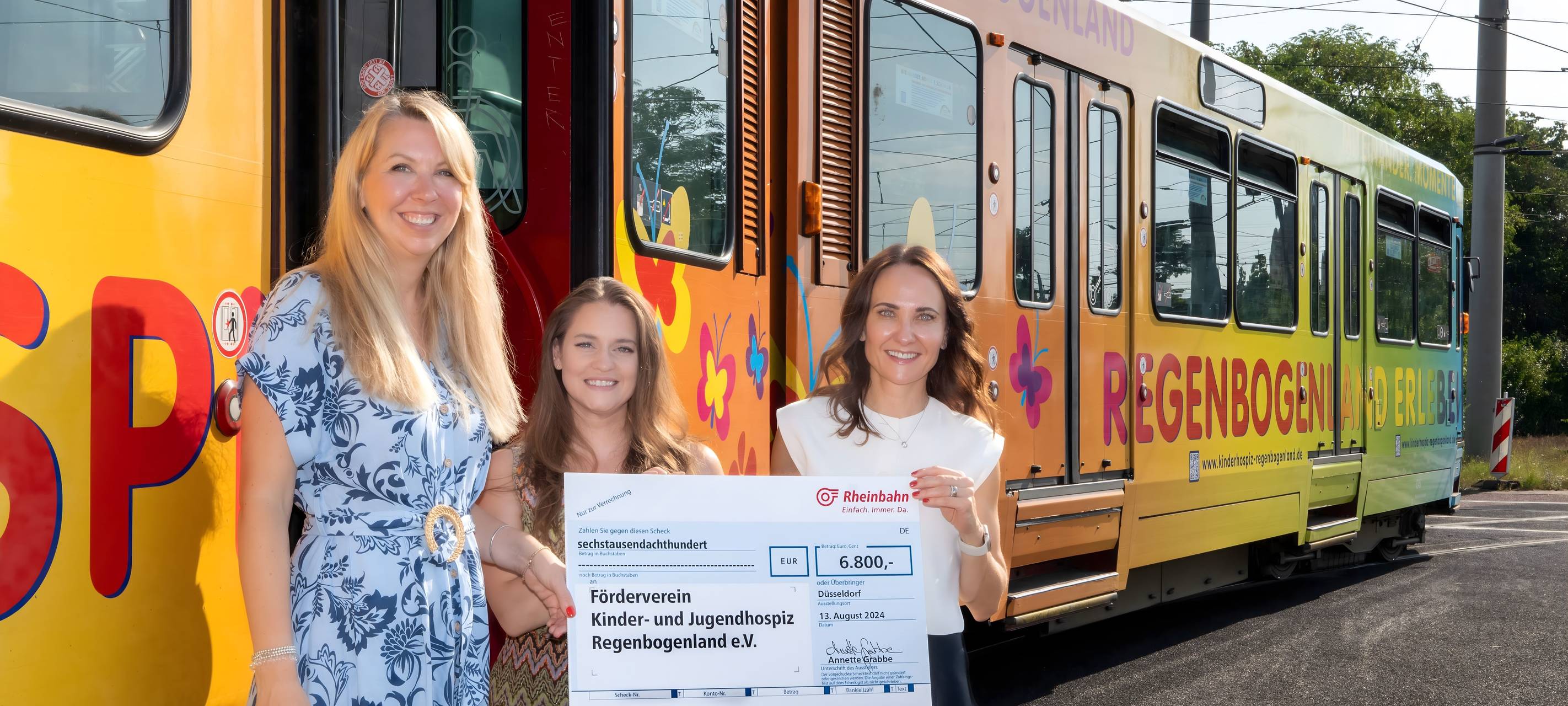 Rheinbahn-Spende anstelle von Gastgeschenken