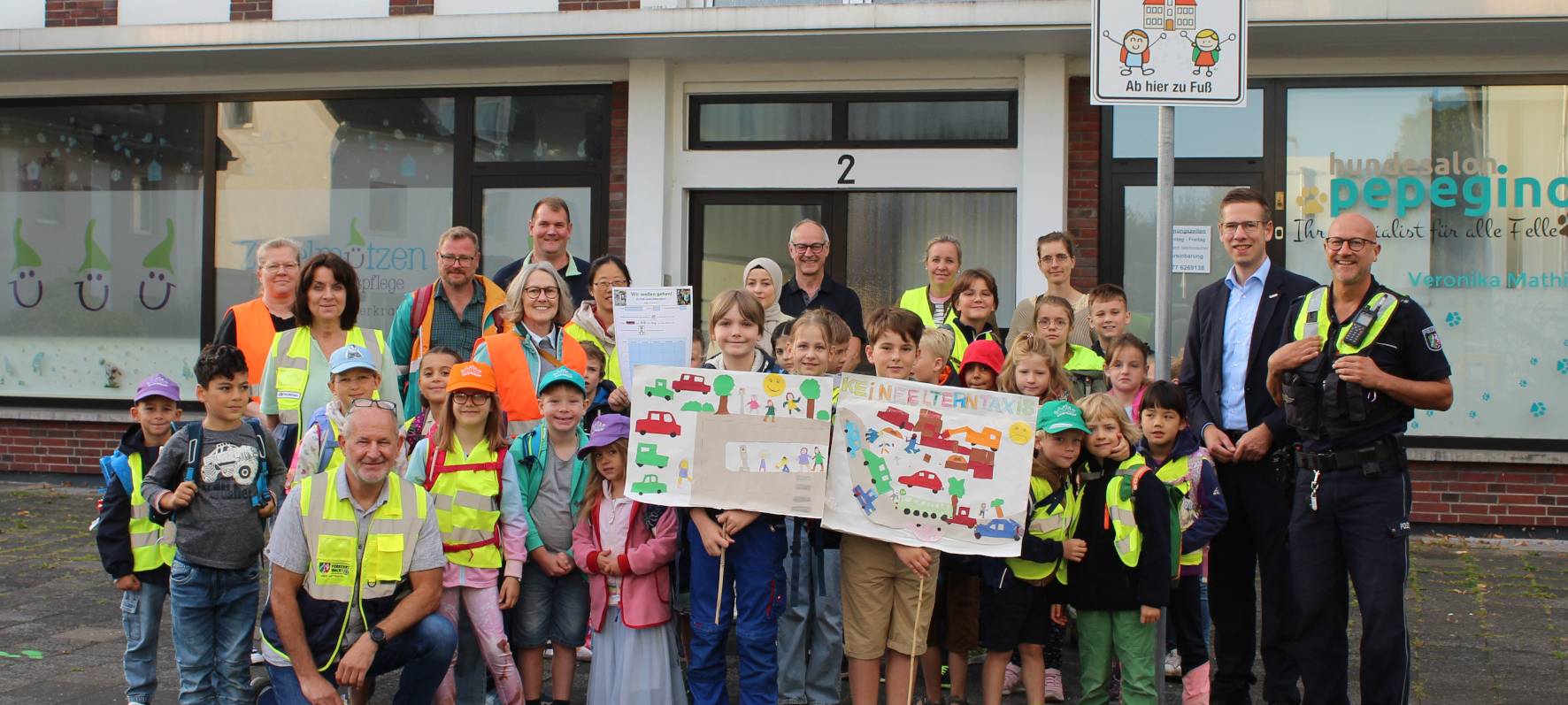 Neue Elternhaltestelle in Erkrath