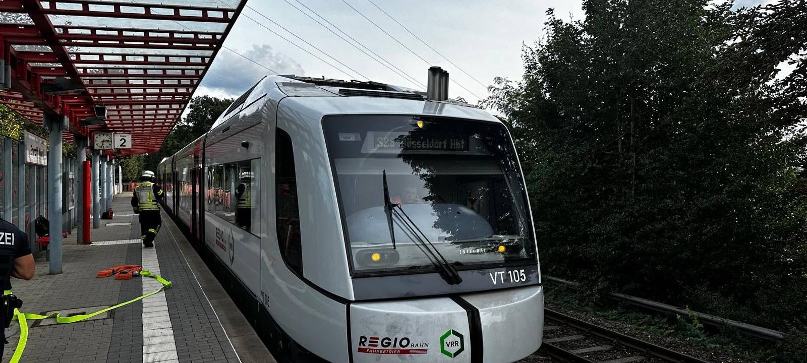 Einsatz an Regiobahn-Zug