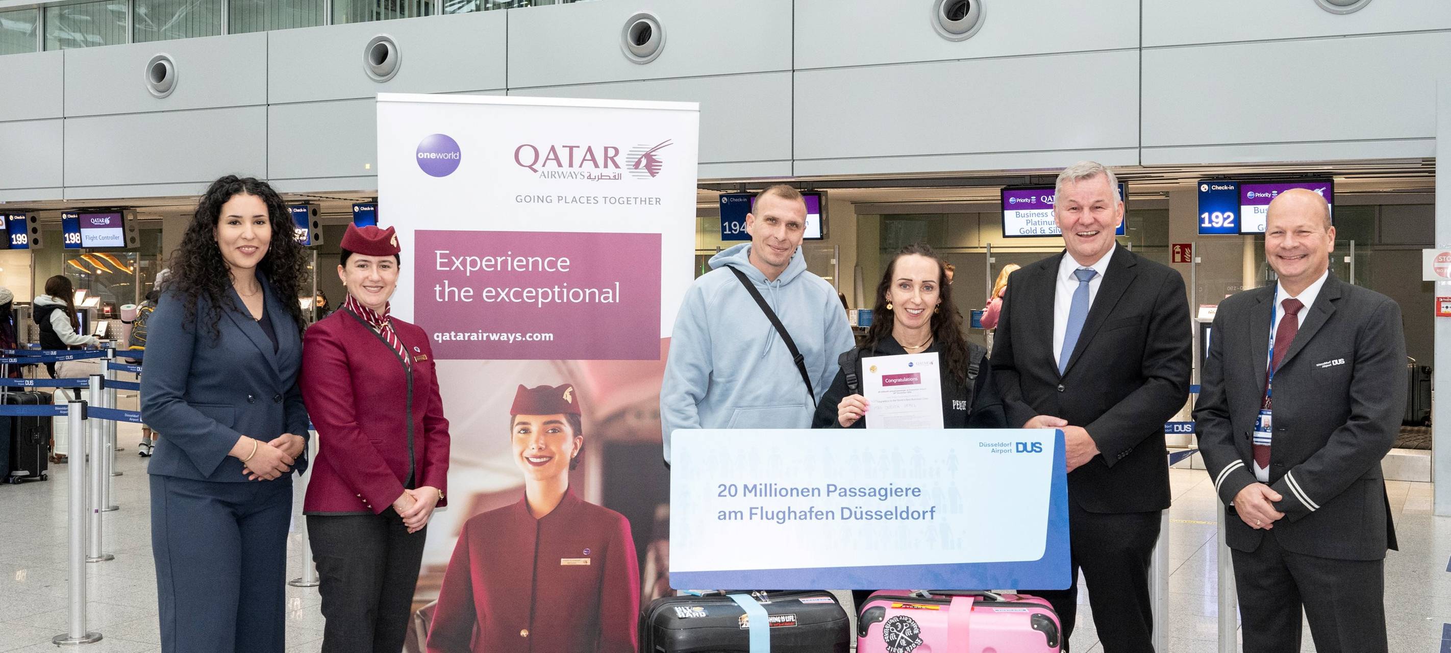 20-millionster Fluggast am Düsseldorfer Airport