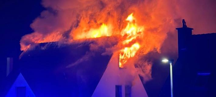 Dachstuhlbrand in Heiligenhaus