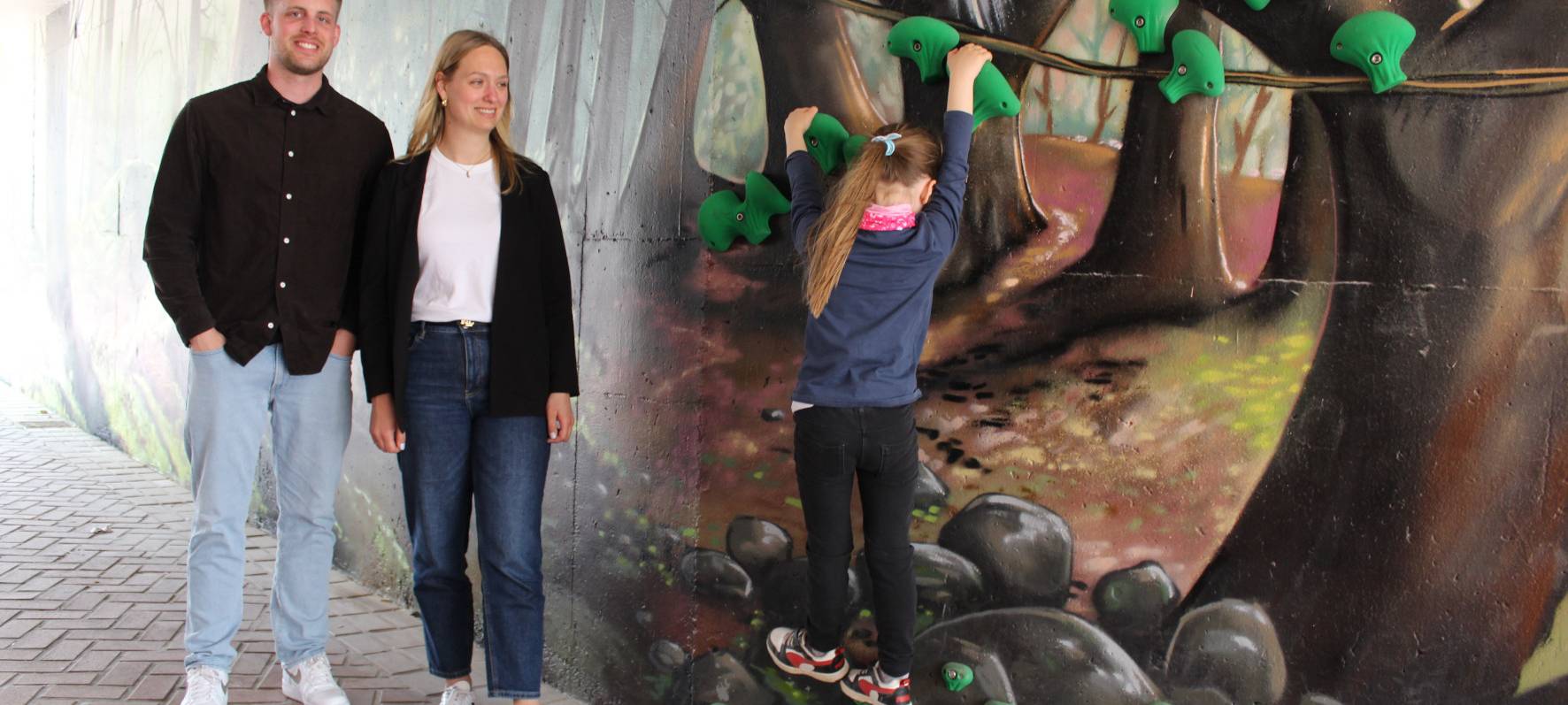 Bunte Unterführung in Hochdahl