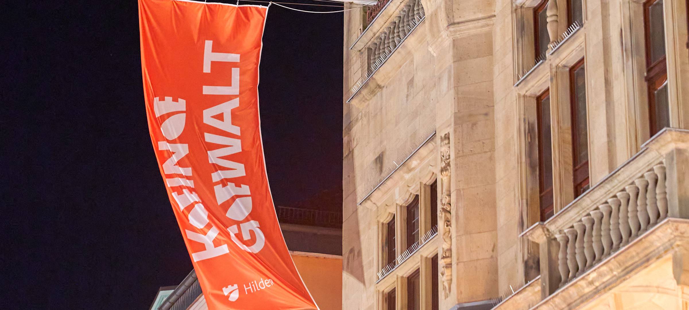 Flagge für gewaltfreie Erziehung