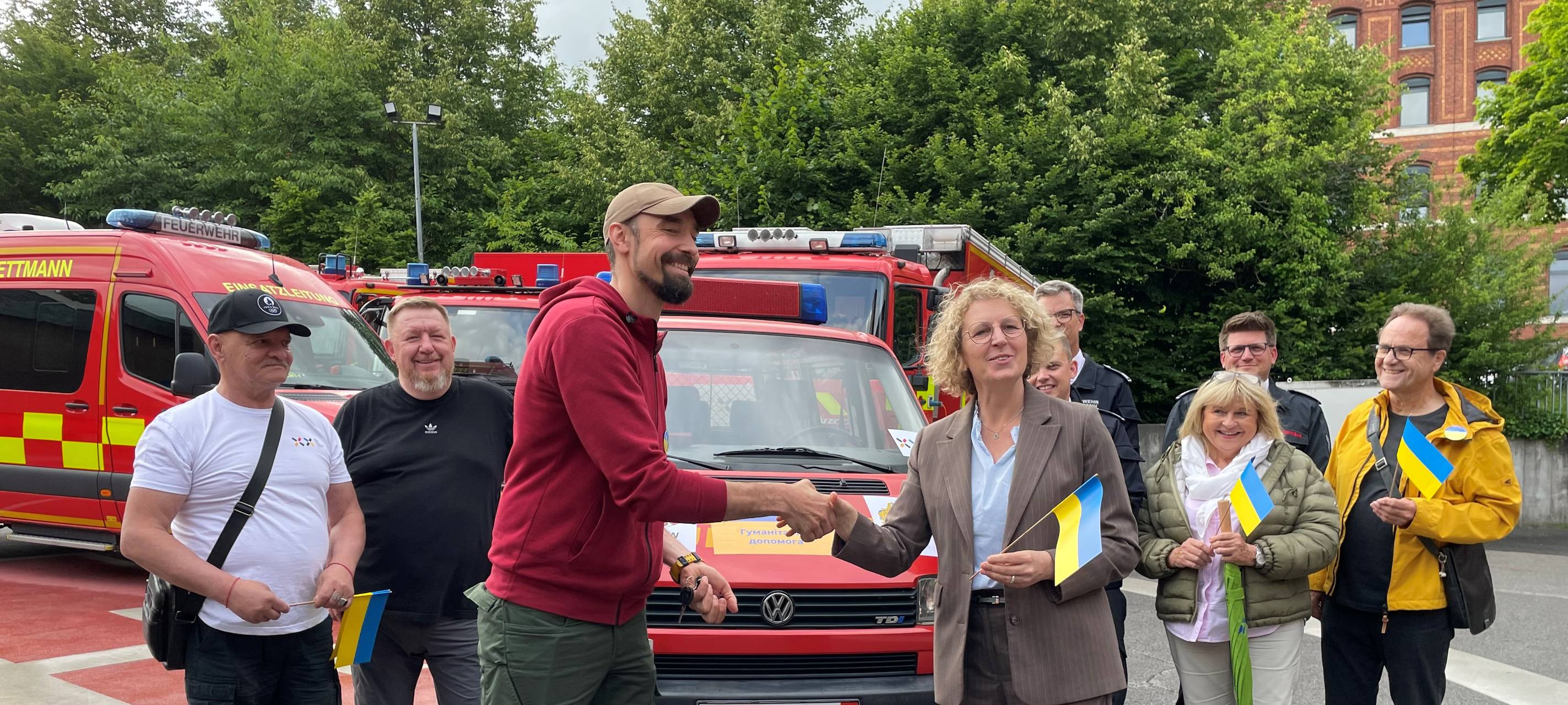 Mettmanner Feuerwehr spendet Einsatzfahrzeug der Ukraine