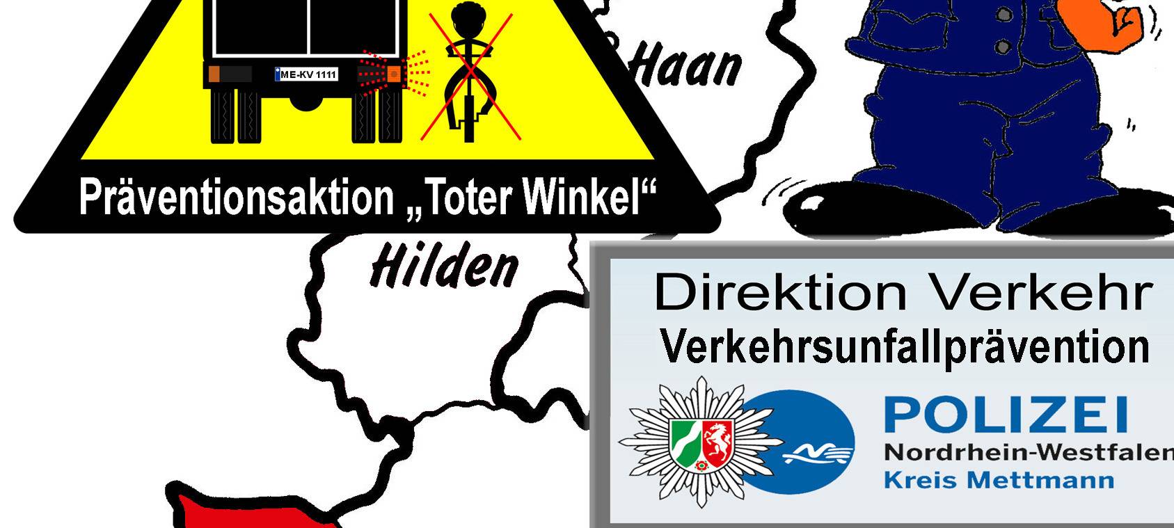 Kreis Mettmann: Aktion "Toter Winkel"