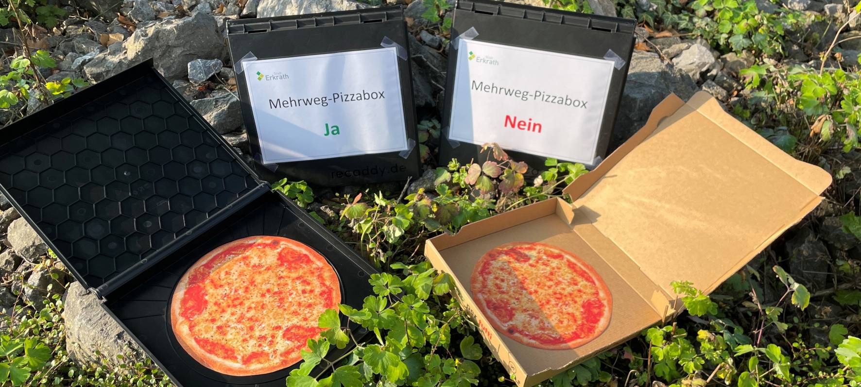 Wohl erstmal keine Mehrweg-Pizzakartons in Erkrath