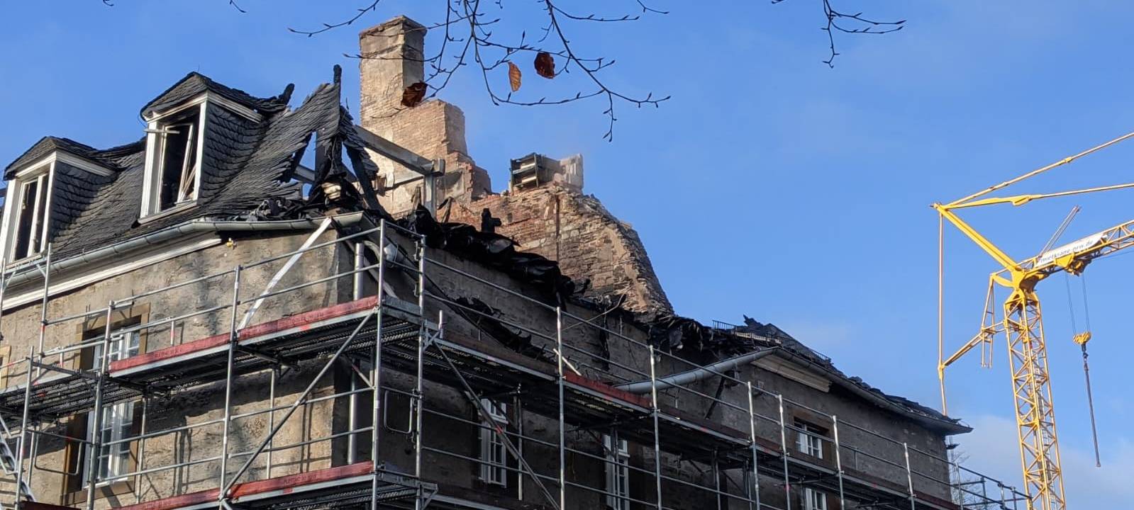 Brand am Schloss Hardenberg: "Absolute Katastrophe"