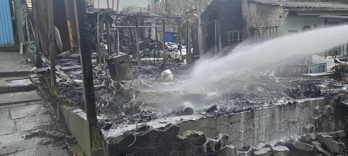 Gartenlaubenbrand in Heiligenhaus