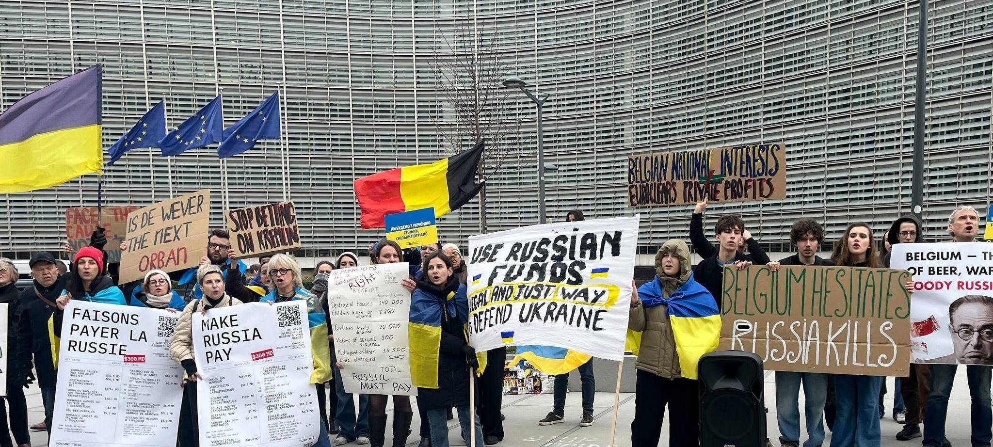 Demonstration in Brüssel