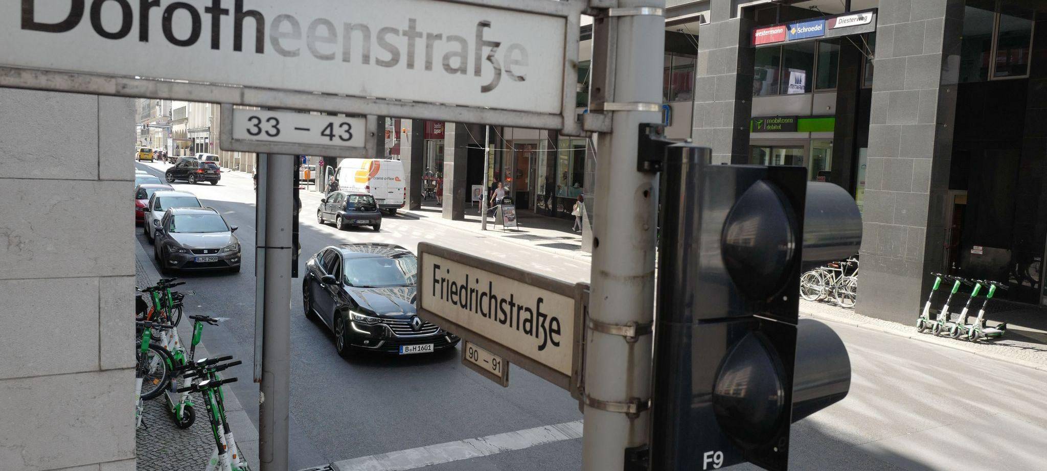 Dorotheenstraße im Berliner Regierungsviertel