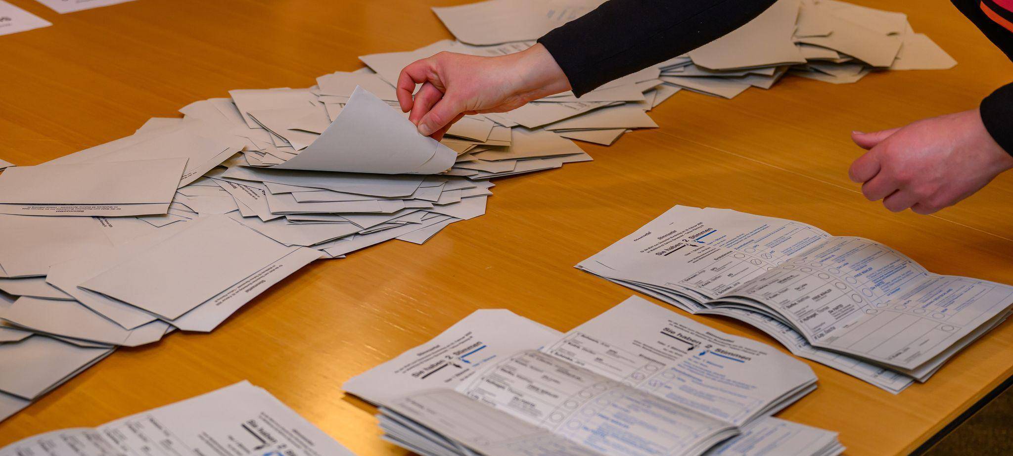 Stimmenauszählung nach der Bundestagswahl