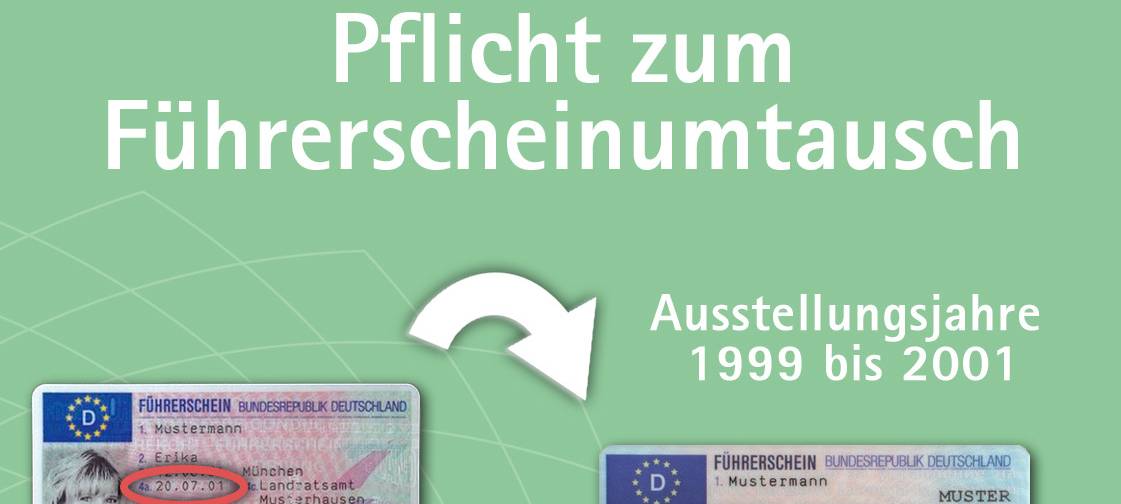 Führerscheine müssen umgetauscht werden