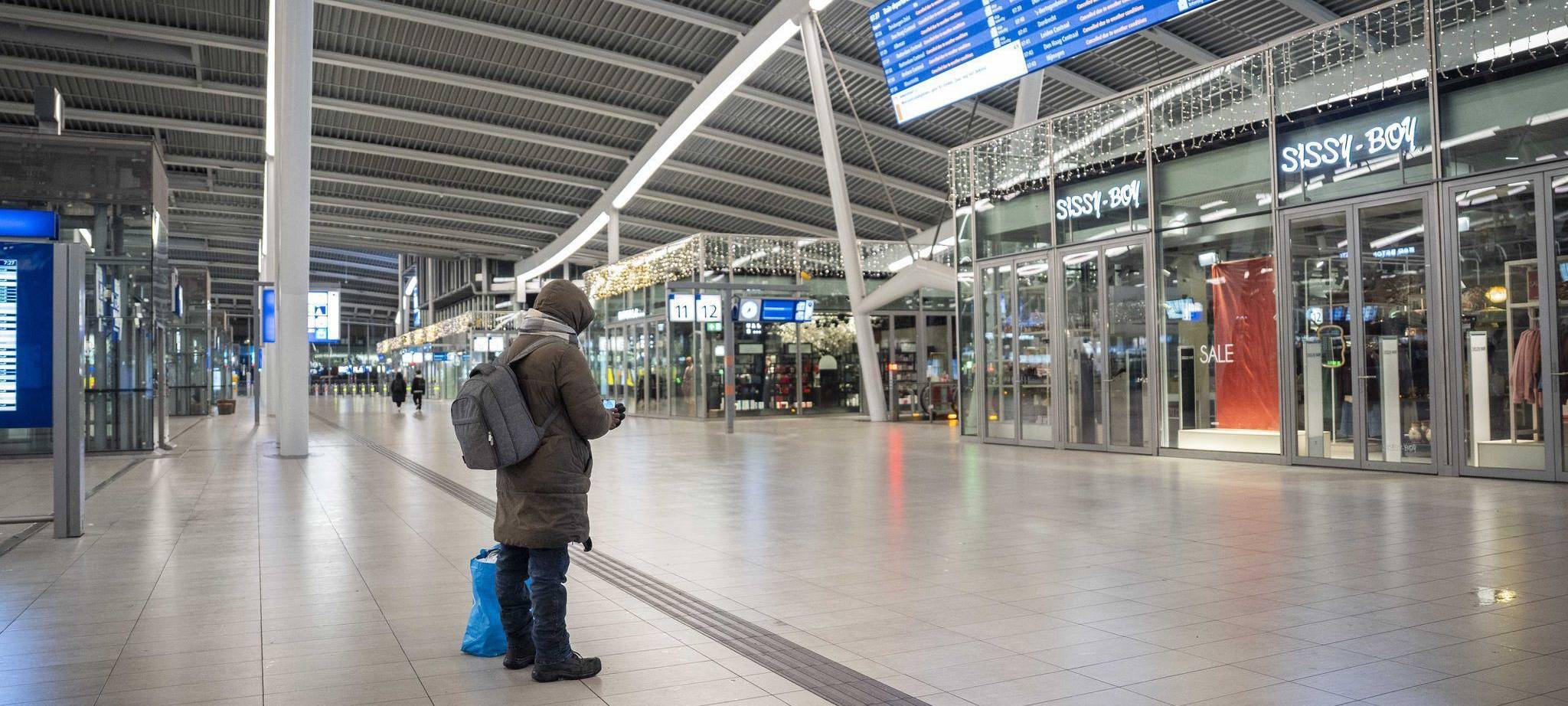 Winterwetter in den Niederlanden - Zugausfälle