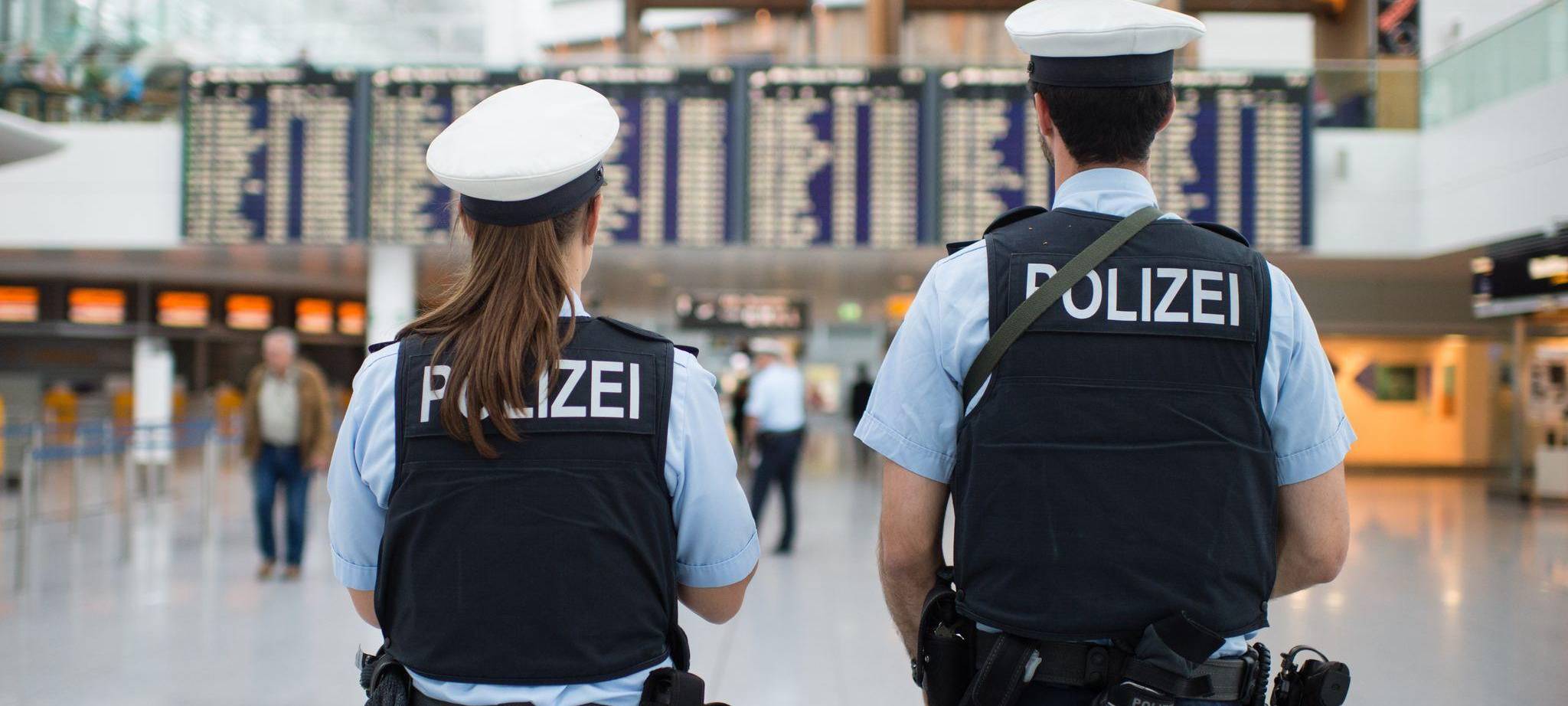 Bundespolizei am Münchner Flughafen