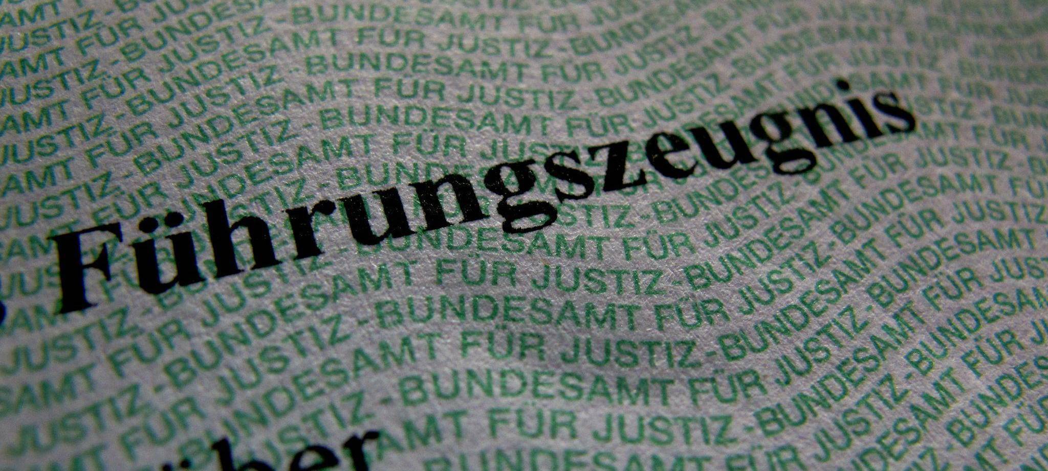 Führungszeugnis