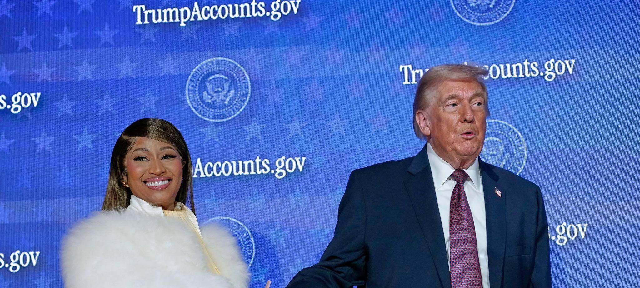 US-Präsident Trump und Rapperin Nicki Minaj