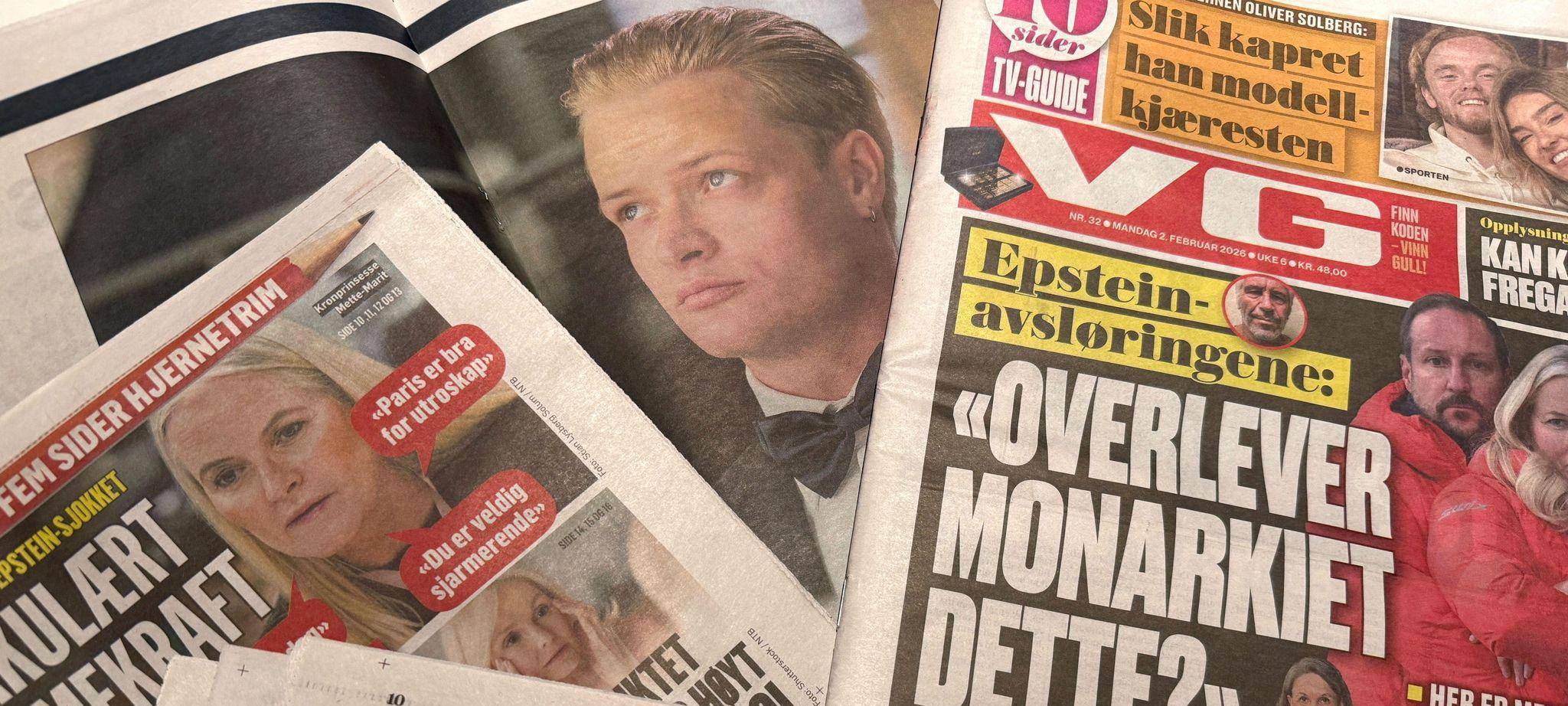 Norwegische Zeitungen berichten über die Königsfamilie